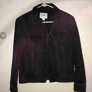 Black denim jacket